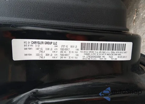 2010 Dodge Dakota Bighorn/Lonestar from USA, damaged, VIN 1D7RE3GK5AS233580